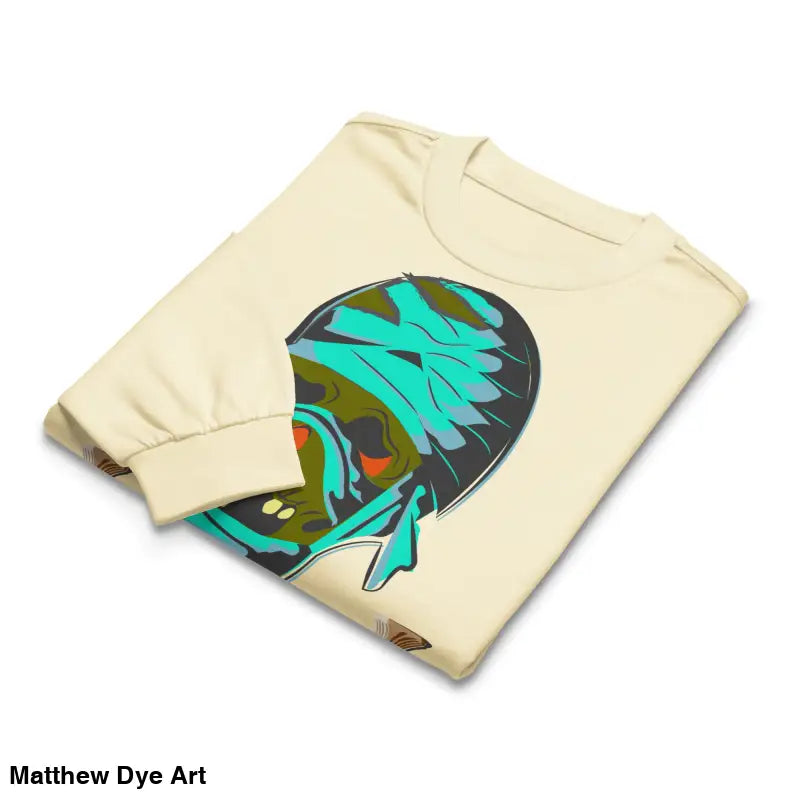 Premium long sleeve shirt featuring Mummy mystique graphic in relaxed fit design