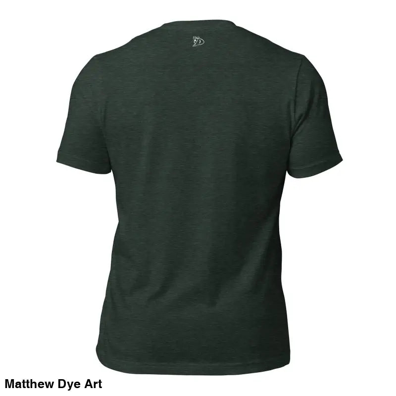 Dark green crew neck t-shirt from The Priestess Unisex Cotton Jersey T-Shirt collection