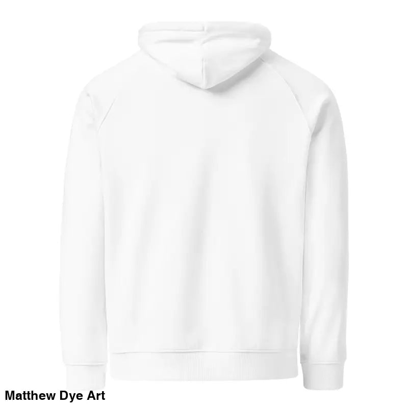 White hooded sweatshirt featuring Bat Baby design for playful retro Halloween vibes