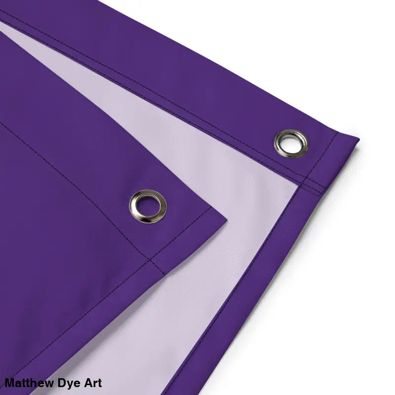Purple banner with grommets for the Ah Kitty Head Halloween Flag, ideal for spooky Halloween décor