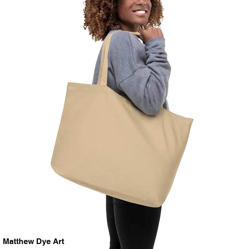 Beige canvas tote bag from Bloodthirst & Book Hauls cute Halloween collection