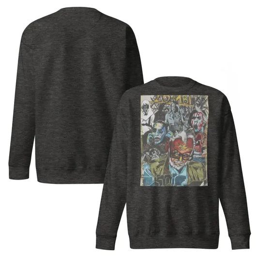 Gray cotton sweatshirt featuring graphic for Romero fans, titled Dead Will Rise
