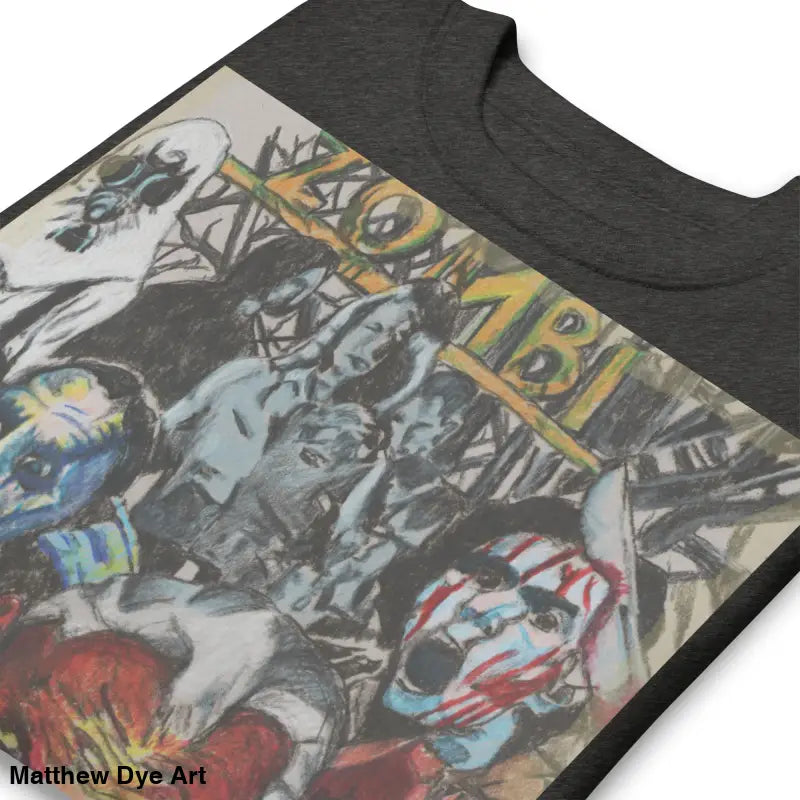 Printed dark gray cotton sweatshirt featuring a unique Romero tribute design