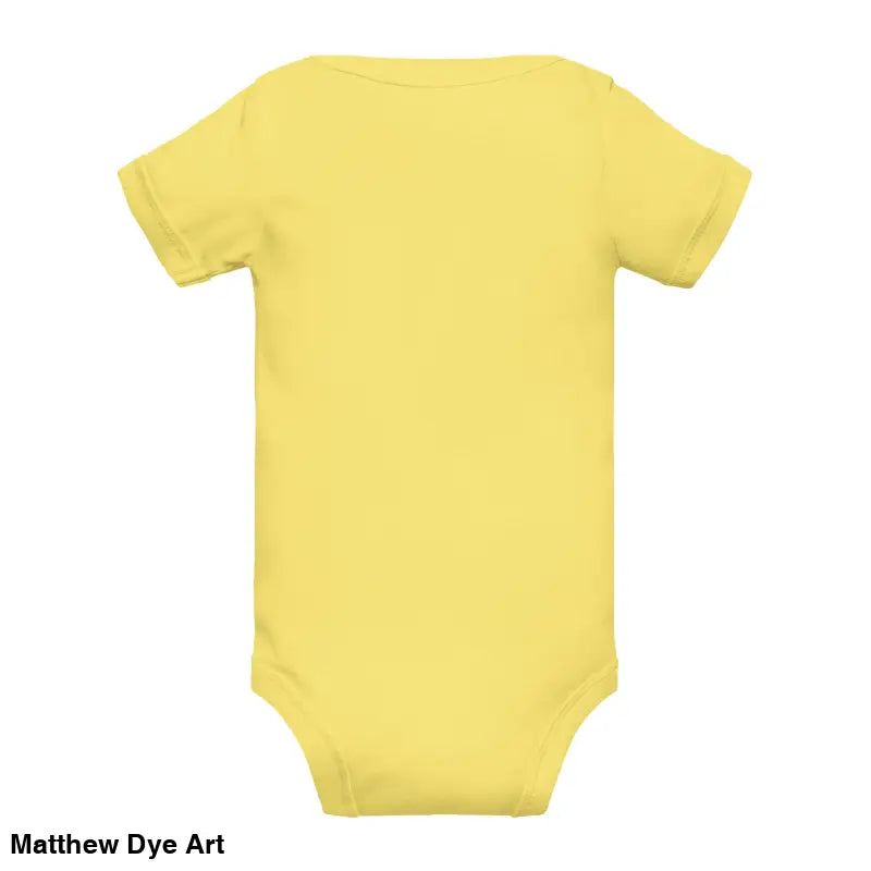 Adorable Yellow Baby Onesie featuring an adorable jack-o’-lantern for Halloween fun