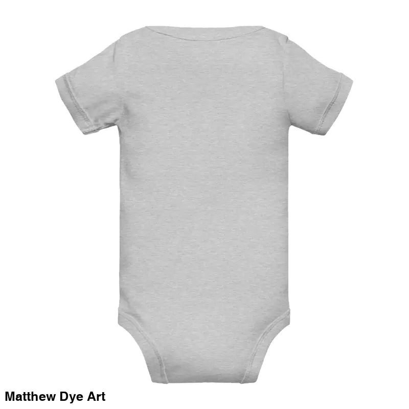 Gray baby onesie featuring Scary Cat Halloween design from Little Monster Chic