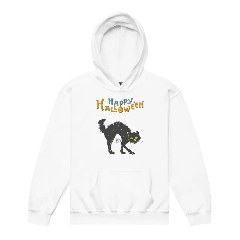 White heavy blend hoodie featuring Halloween charm from the Little Monsters Approved collection