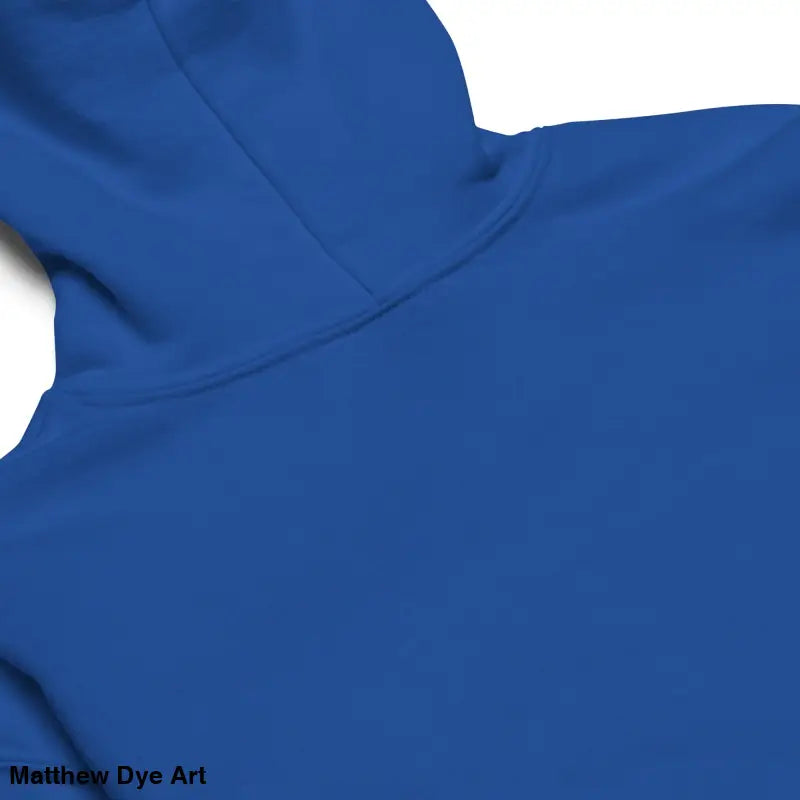 Blue hooded sweatshirt from Little Trickster vintage cat youth heavy blend hoodie collection