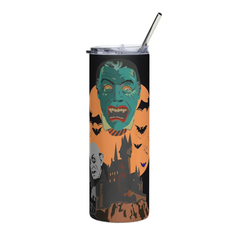 Monster-themed stainless steel tumbler from Matthew Dye Art’s Cute Halloween Collection