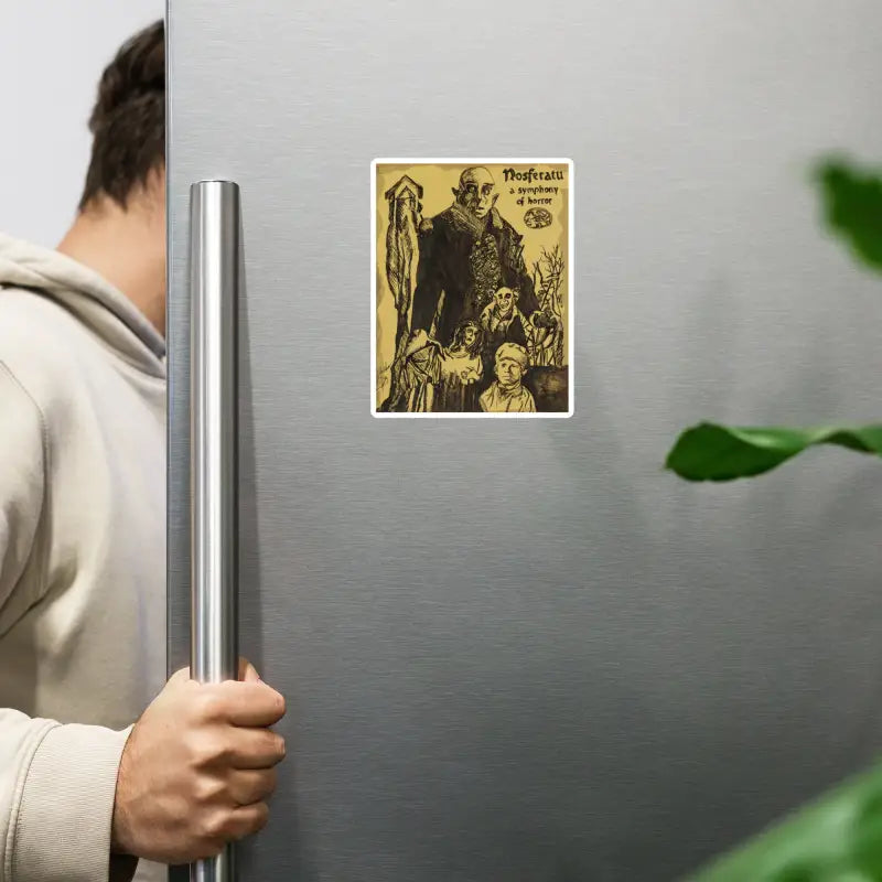 Nosferatu movie poster art featured on Nosferatu Premium Magnet, classic horror décor