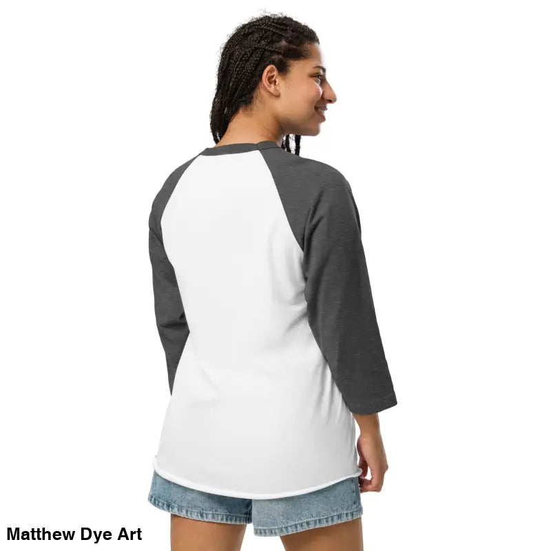 Stylish raglan shirt featuring retro Halloween flair with Pumpkin Witch design