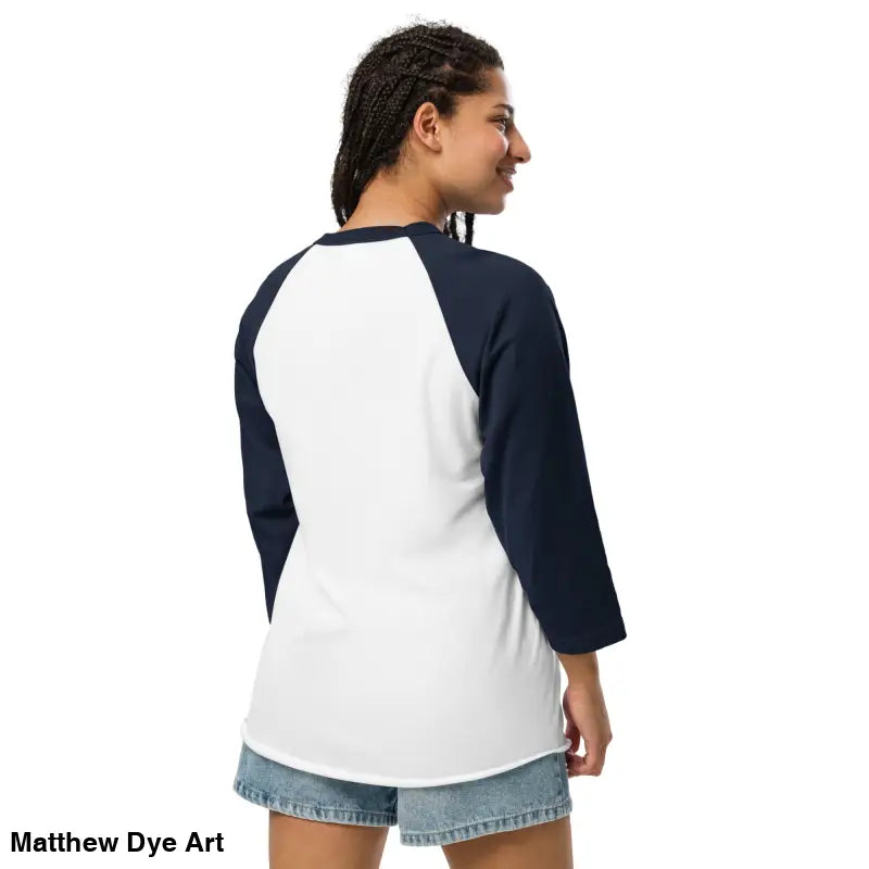 Charming retro Halloween stylish raglan shirt in white and navy for festive wear