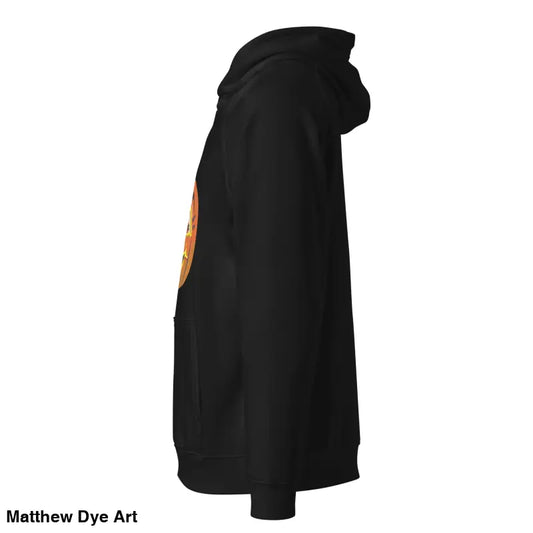 Black hooded sweatshirt from Pumpkin Witch’s Spell unisex cotton-blend eco hoodie