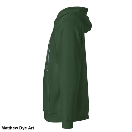 Green hooded sweatshirt from Reanimated in Style, an eco organic cotton-blend hoodie
