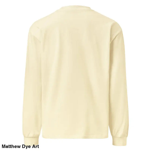 Cream-colored long-sleeved shirt for Scary Cat Halloween Ugly Sweater for unisex wear