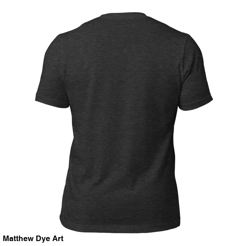 Back view of a Plain Black Crew Neck T-Shirt from the Sinister Belle Unisex collection