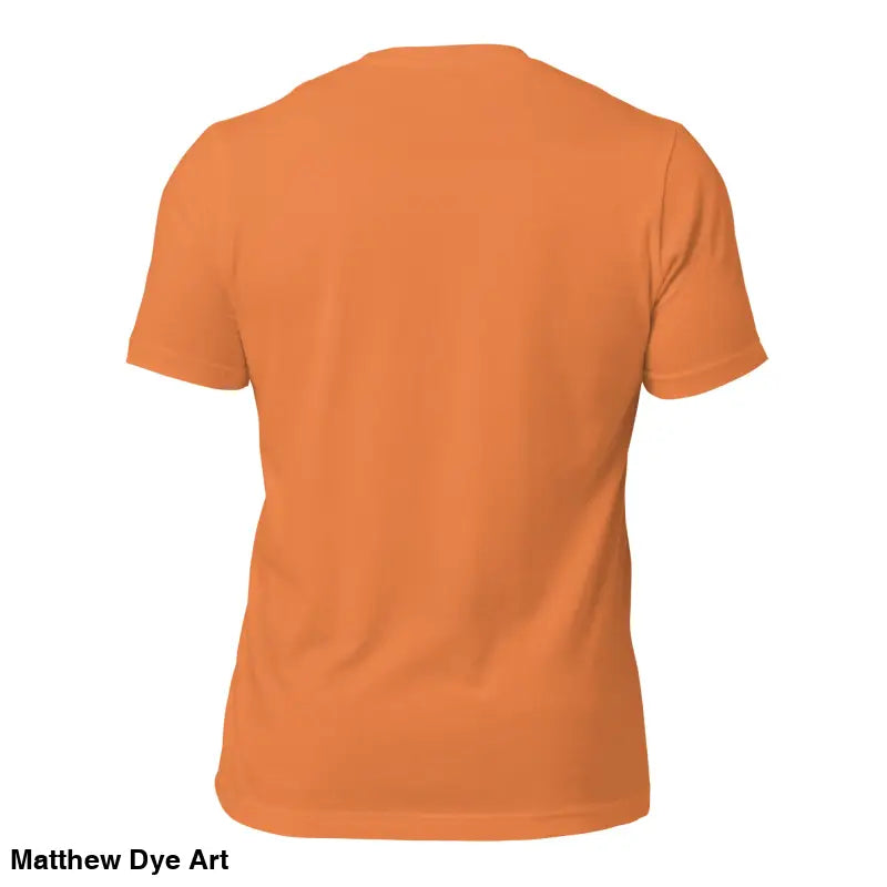 Plain orange short sleeve t-shirt from Sinister Belle unisex collection