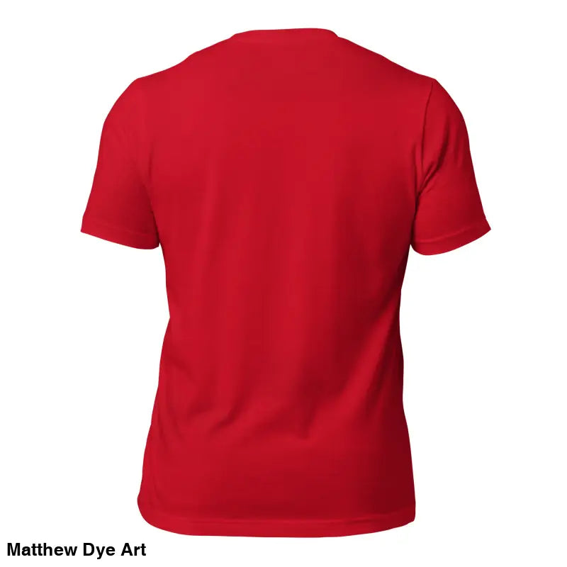 Plain red crew neck t-shirt from Sinister Belle Unisex collection, perfect for Gothic style
