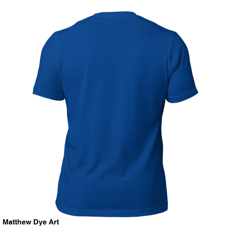 Plain royal blue crew neck t-shirt from Sinister Belle Unisex Gothic Horror collection