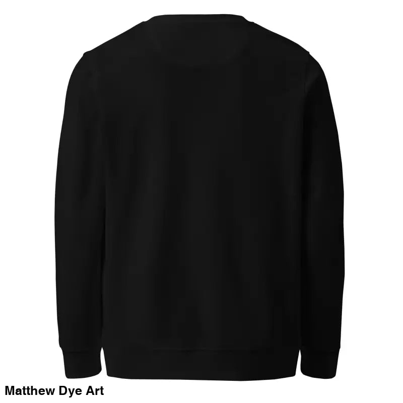 Black crewneck sweatshirt from the eco-friendly Murder Party collection for horror enthusiasts