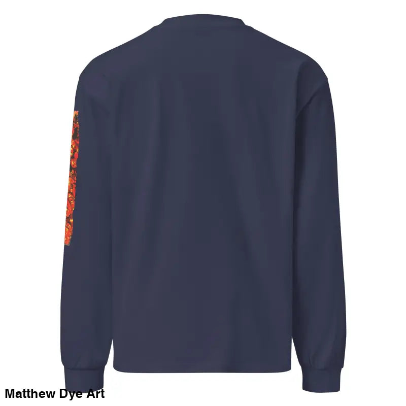 Navy unisex long sleeve shirt for Halloween with Trick R Treat design and elegance