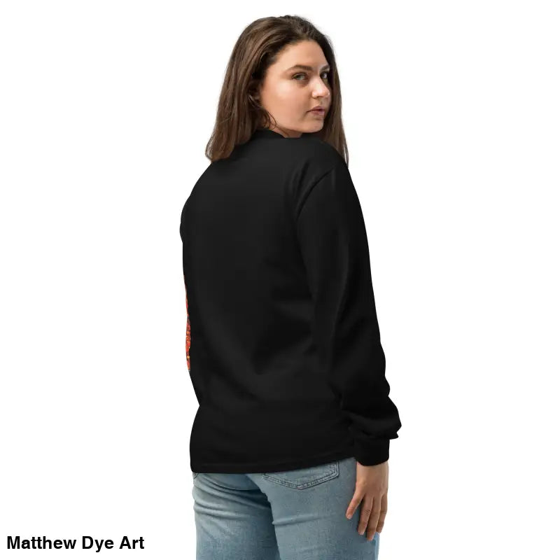 Black long-sleeved unisex shirt for Halloween, Trick r Treat themed elegance