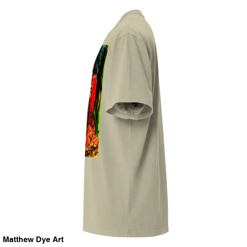 Beige oversized tee featuring a surreal Haunting Jack-o’-Lantern graphic for Trick ’r Treat