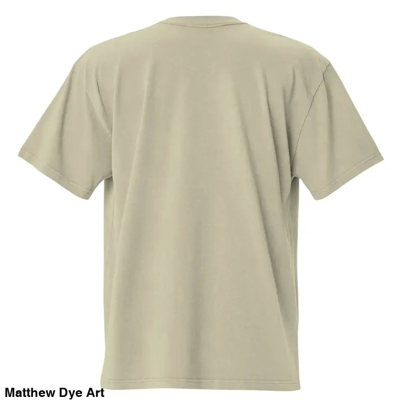 Khaki short-sleeved t-shirt featuring haunting jack-o’-lantern art from Trick ‘r Treat
