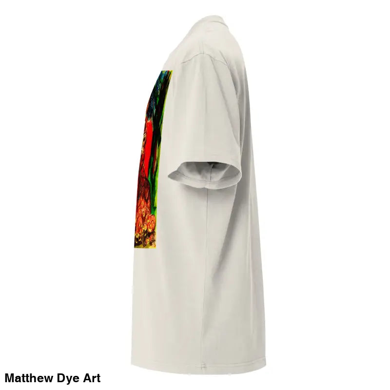 Short-sleeved button-down shirt featuring a colorful abstract print for Trick ’r Treat