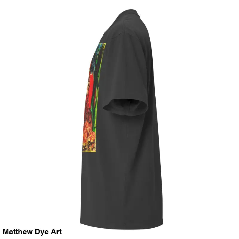 Black short-sleeved shirt showcasing Trick ‘r Treat art with haunting jack-o’-lantern graphics