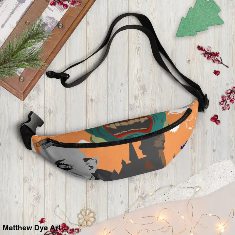 Halloween-themed Vampire Fanny Pack with adjustable strap, a quintessential companion for festivities