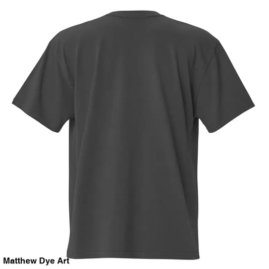 Gray short-sleeved oversized unisex faded t-shirt for a vintage-style Halloween look