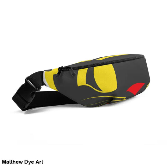 Black Fanny Pack featuring Vintage Black Cat design from Halloween collection