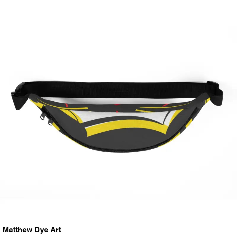 Vintage Black Cat Fanny Pack in black, yellow, and white from the Halloween collection