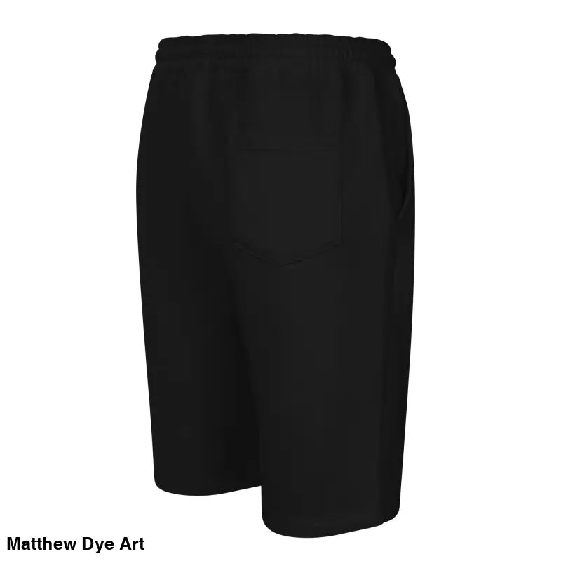Vintage Black Cat Men’s Fleece Shorts in black, designed for stylish streetwear