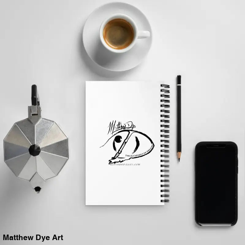 Spiral-bound notebook with eye design perfect for vintage cat lovers and Halloween enthusiasts