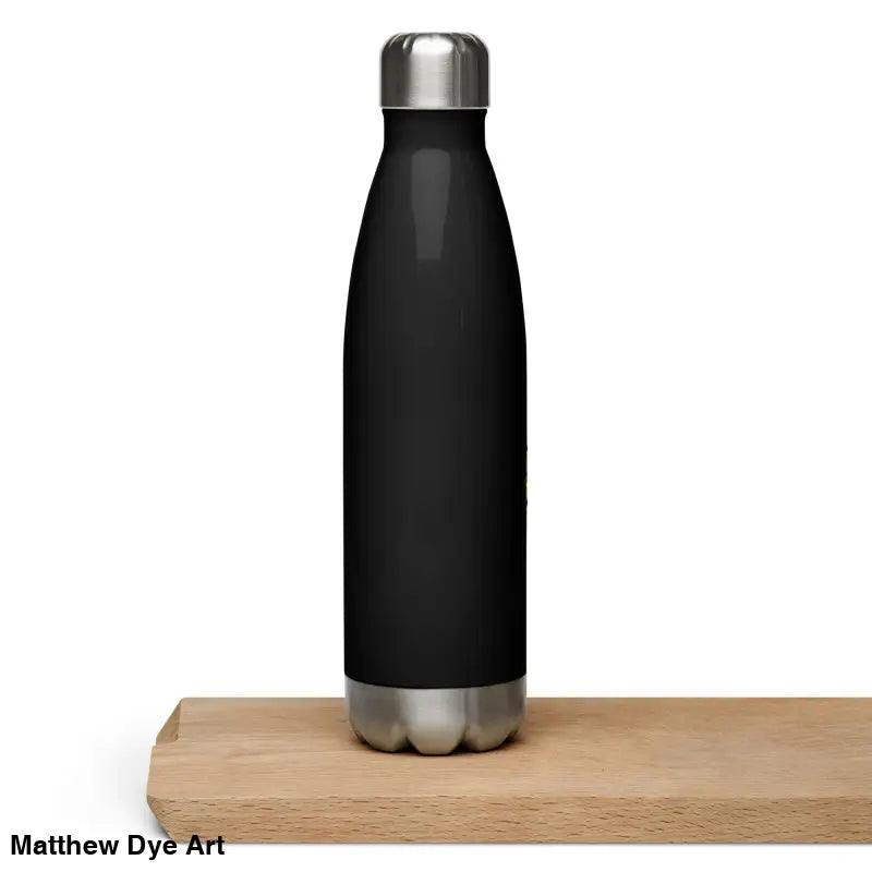 Sleek black insulated water bottle from Vintage Cat Stainless Steel for daily adventures