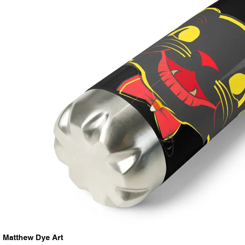 Vintage Cat Stainless Steel Water Bottle featuring a cartoon cat design for daily adventures