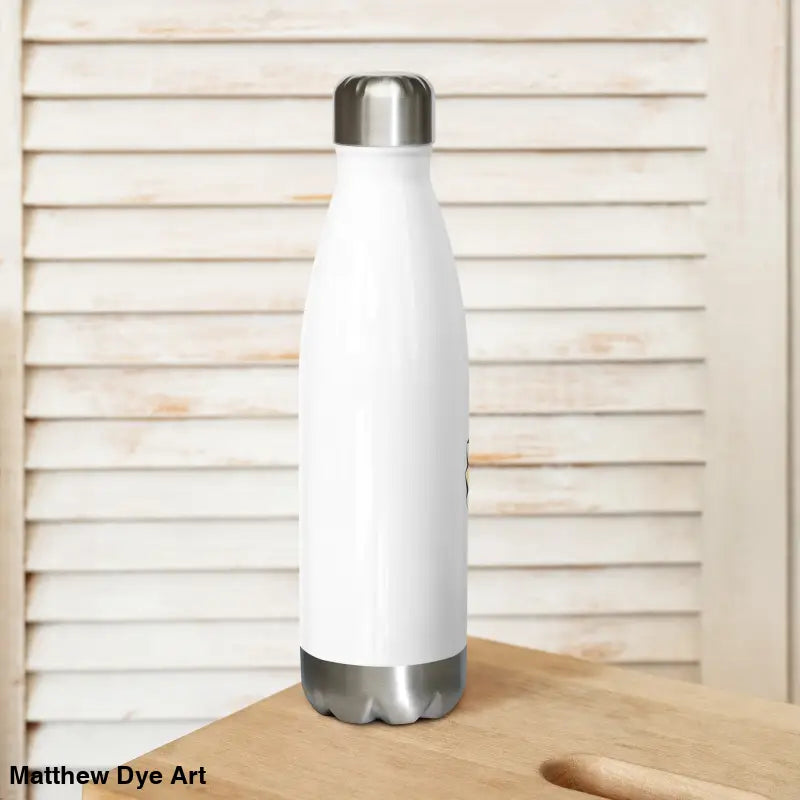 White metal water bottle from Vintage Cat Stainless Steel for daily adventures