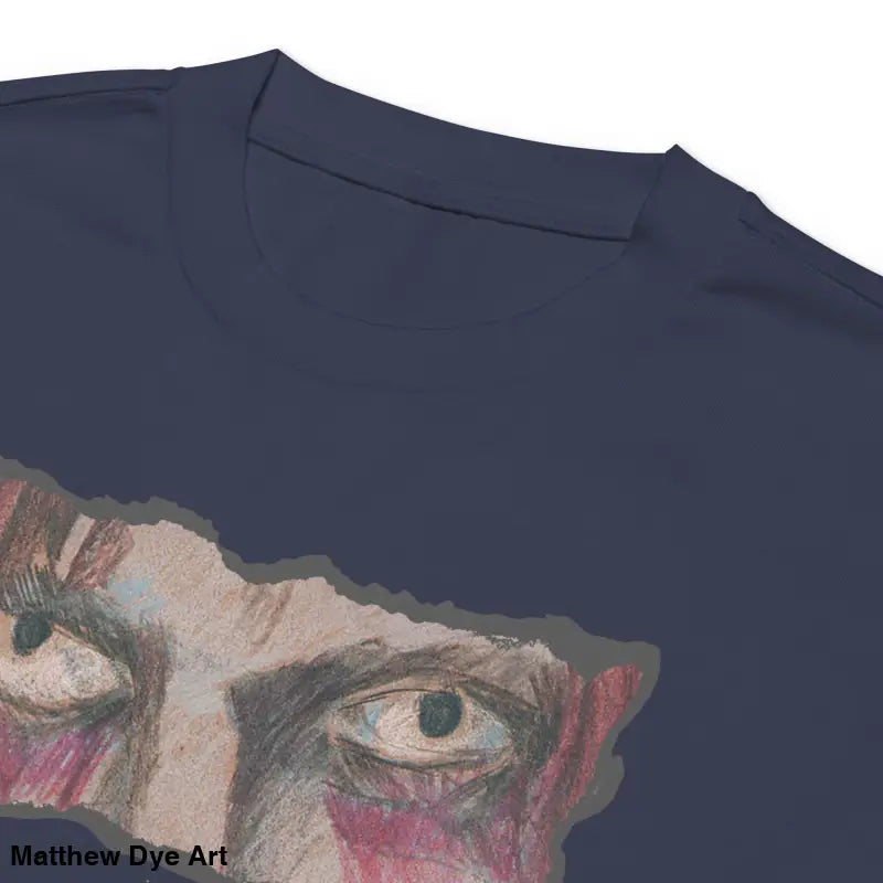 Navy premium long sleeve shirt with painted face from Watcher’s Veil collection