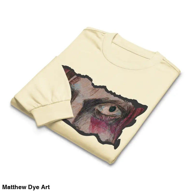 Folded elegant premium long sleeve shirt featuring eye graphic from Watcher’s Veil collection