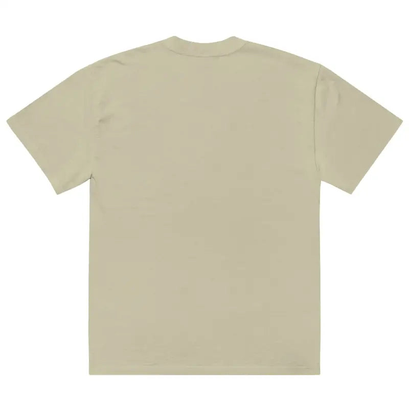 Beige oversized faded t-shirt, perfect for Halloween with a touch of faded t-shirt elegance