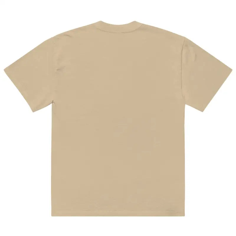 Beige short-sleeved oversized faded t-shirt from Witching Hour Watcher collection