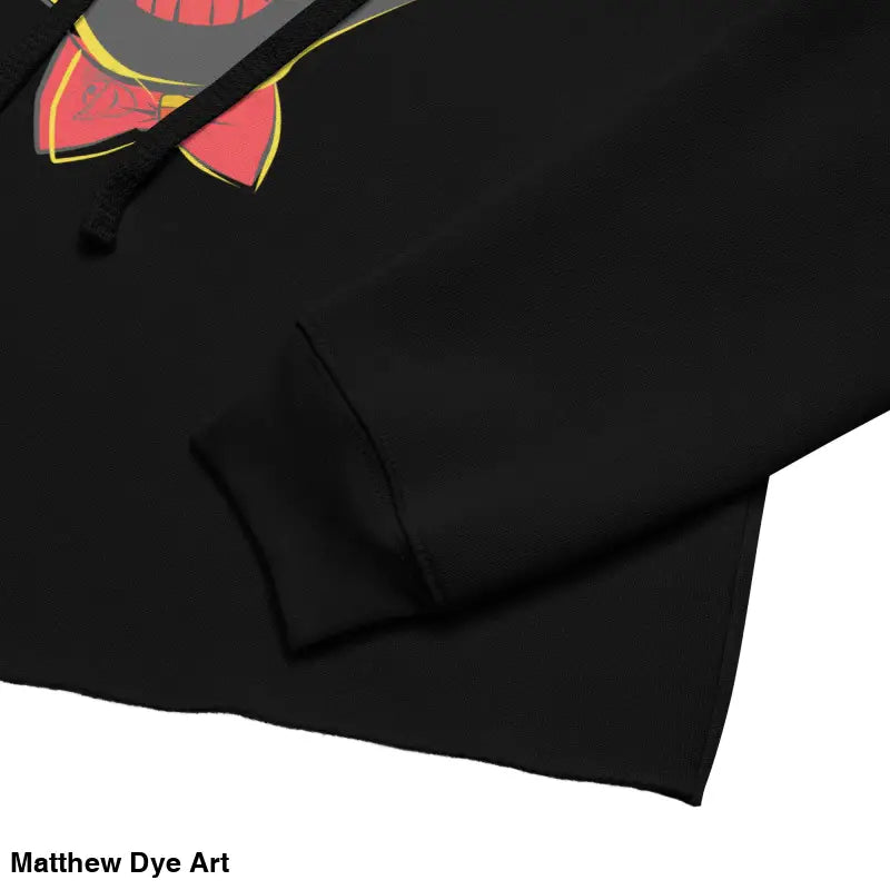 Stylish vintage black cat crop hoodie perfect for Halloween celebrations and casual wear