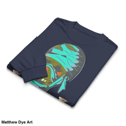 Folded premium long sleeve shirt featuring Mummy Art for a relaxed fit and mummy mystique