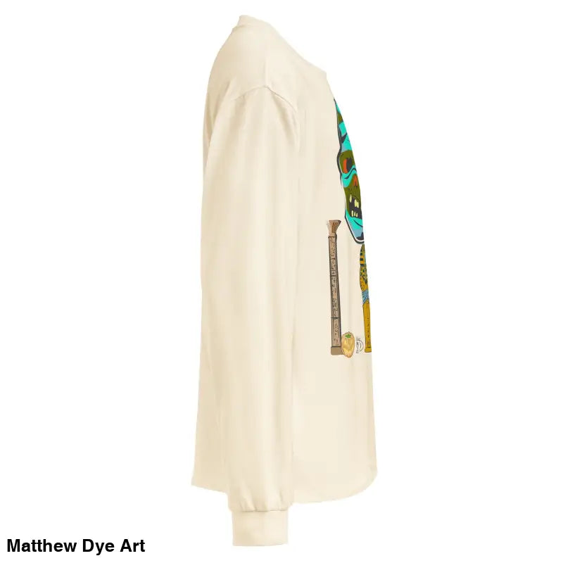 Premium long sleeve tee featuring relaxed fit and unique mummy mystique design