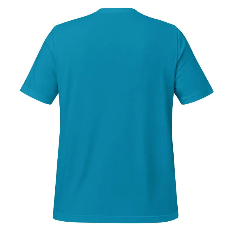 Turquoise crew neck short sleeve Phrenology Unisex T-shirt by Matthew Dye