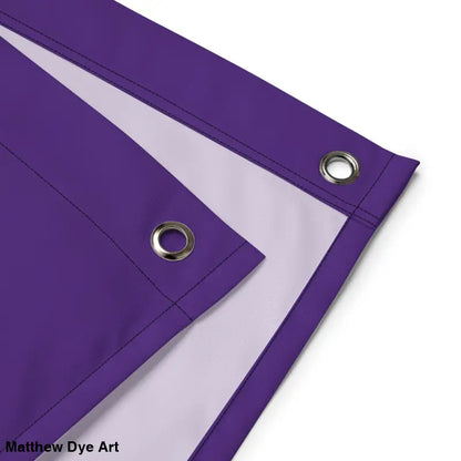 Purple banner with grommets for the Ah Kitty Head Halloween Flag, ideal for spooky Halloween décor