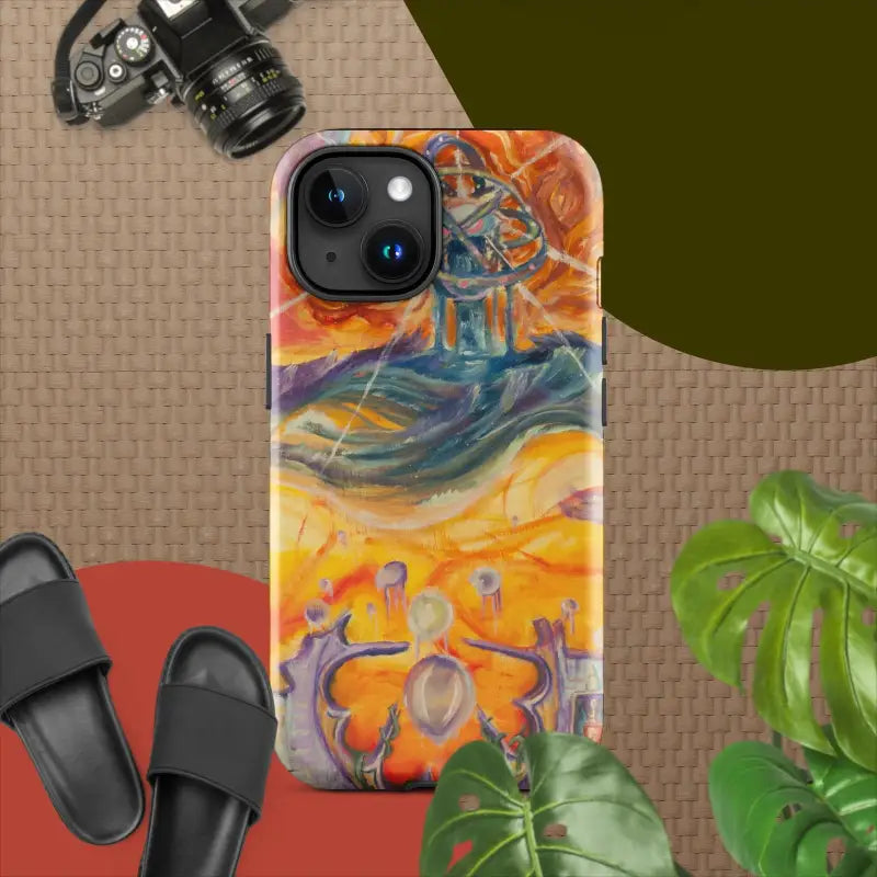 Colorful artistic tough case by Matthew Dye featuring swirling abstract designs