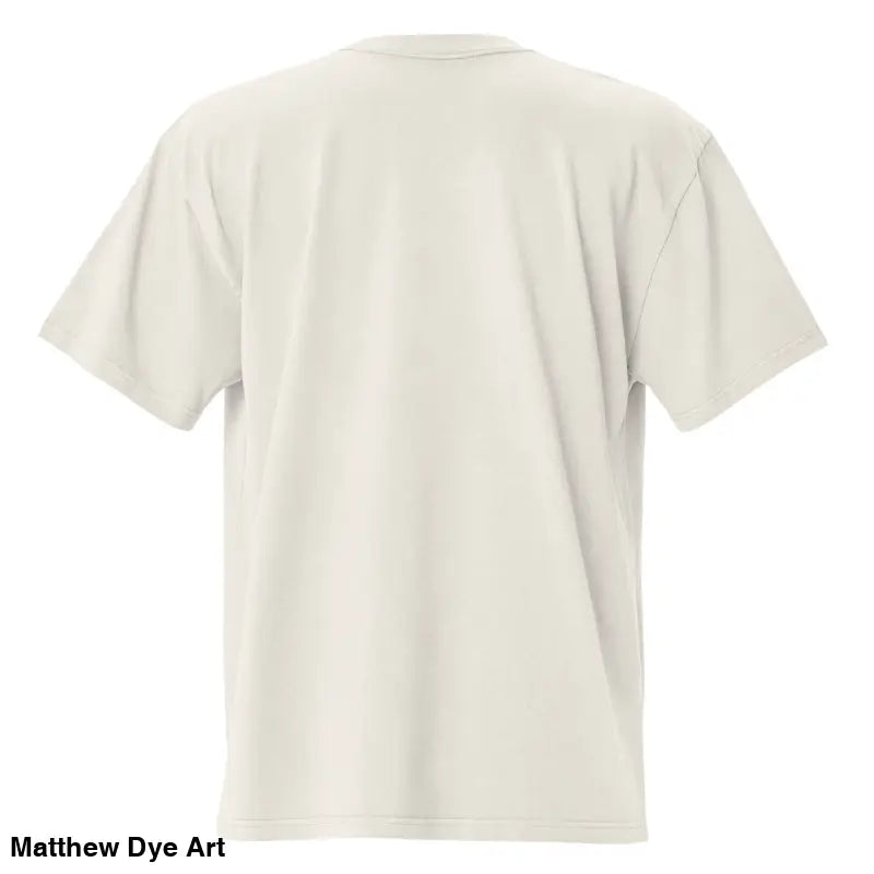 Beige oversized faded t-shirt from Dawn of the Thread inspired by zombie cinema