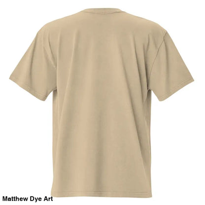 Khaki oversized faded t-shirt from Dawn of the Thread, inspired by zombie cinema